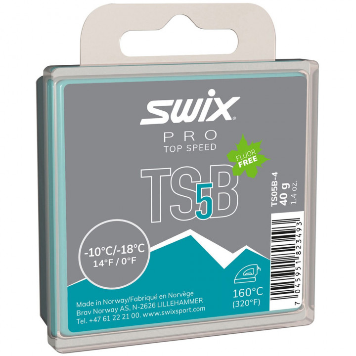 Парафин Swix TS5 Black (-10-18) 40 гр